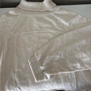 Aerie Cream Cowl Neck Sweater